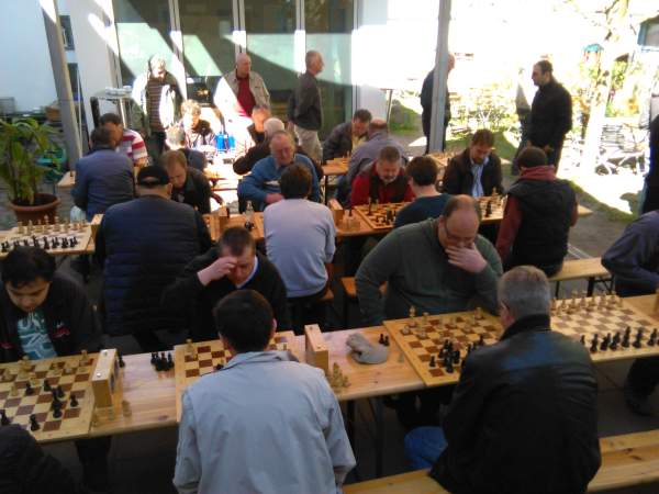 Schach am Herrentag 2016 in Greifswald; Foto: Ralf Kriese