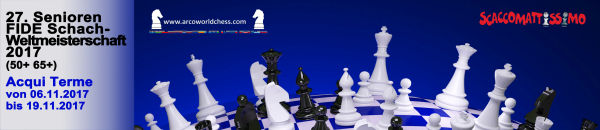 27. Senioren FIDE Schach-Weltmeisterschaft; Grafik: Ausrichter