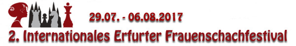 2. Internationalen Erfurter Frauenschachfestival; Grafik: Ausrichter
