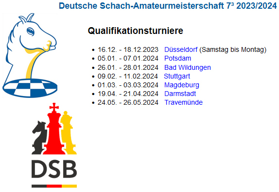 Deutsche Schach-Amateurmeisterschaft 7³ 2023/2024 - Qualifikationsturnier Darmstadt
