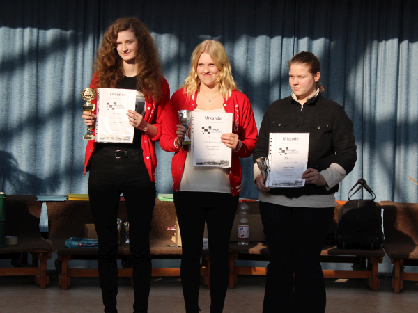 U25w, v.l.n.r.: 1. Lena Dorendorf (TSG Gadebusch), 2. Marie Albrecht (TSG Gadebusch), 3. Lisette Camen (Lok Pritzwalk)