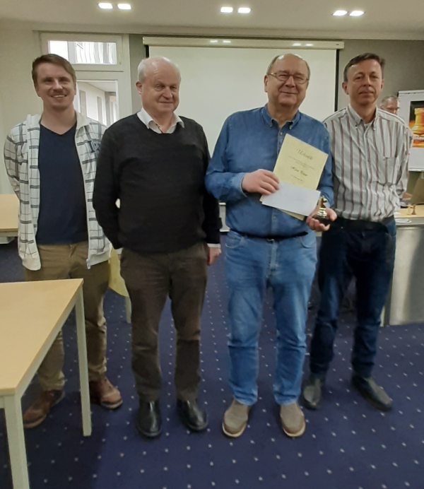 Gruppe Senioren - v.l.n.r.: Ausrichter, Hans-Jürgen Kliewe, Horst Prüsse, Wilfried Woll; Foto: Lothar Hartung
