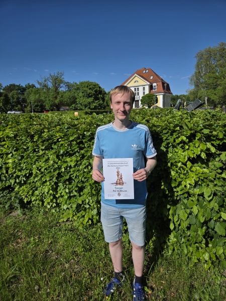 Einzelpokalsieger 2025/26: Piet Großmann; Foto: Michael Ehlers