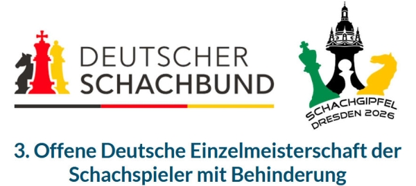 Offene Deutsche Einzelmeisterschaft der Schachspieler mit Behinderung; Grafik: Ausrichter