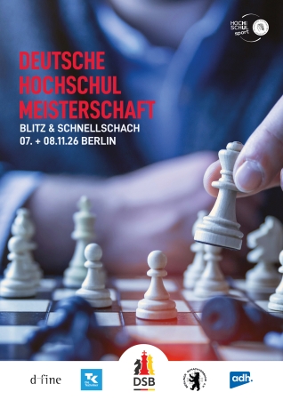 Deutsche Hochschulmeisterschaft Schach 2026; Grafik: Ausrichter
