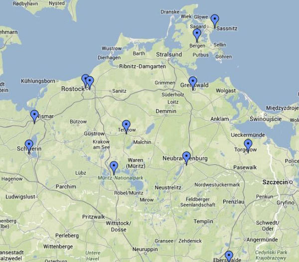 Herkunftsorte der Spieler aus M-V