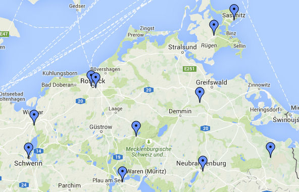 Herkunftsorte der Spieler aus M-V