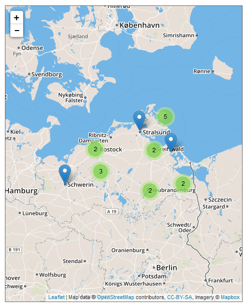 Herkunftsorte der Spieler aus M-V