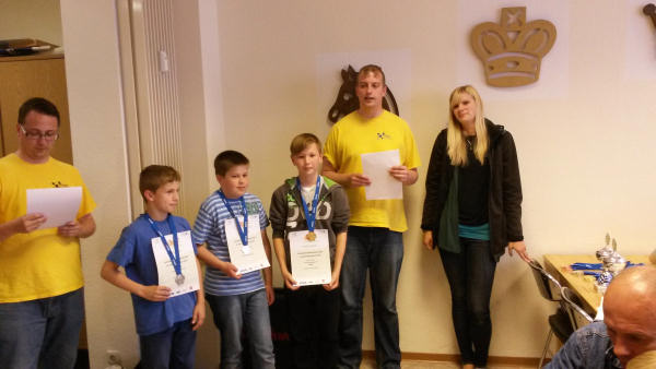 Sieger Sonderwertung U14, v.l.n.r.: 2. Moritz Langer (TSV Makkabi Rostock), 3. Ole Schumacher (SF Schwerin), 1. Dennis Schamber (TSV Makkabi Rostock)