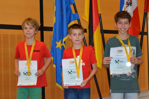 u12m, v.l.n.r.: Landesmeister u12: Hugo Rste (Makkabi Rostock), 2. Jannis Troyke (FHSG Straslund), 3. Darius Marzisch (Eintracht Neubrandenburg)