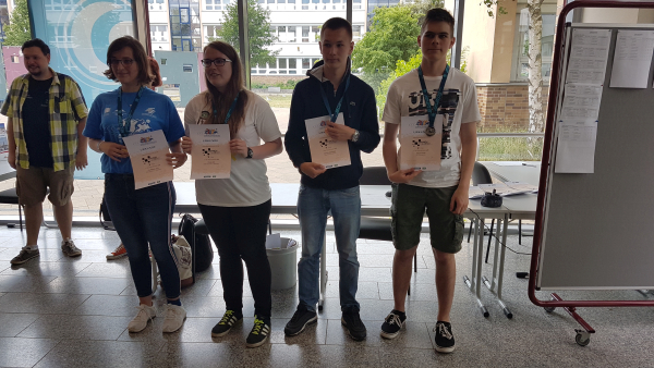 u20, v.l.n.r.: Landesmeisterin u20: Pia-Milena J�rs (SG G�strow), 2. Cindy Zoll (SG G�strow), 3. Dennis Schamber (TuS Makkabi Rostock), 2. Adrian Focke (SF Schwerin)