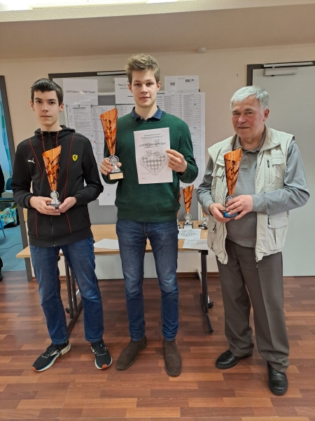 LEM-Open (v.l.n.r.): 3. Paul Briese (SAV Torgelow), 1. Johannes Kruse (ESV Waren), 2. G�nter Wolter (TSG Neustrelitz)