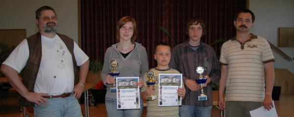 Die begehrten Pokale ...