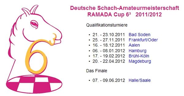 Deutsche Schach-Amateurmeisterschaft RAMADA Cup 6³ 2011/2012